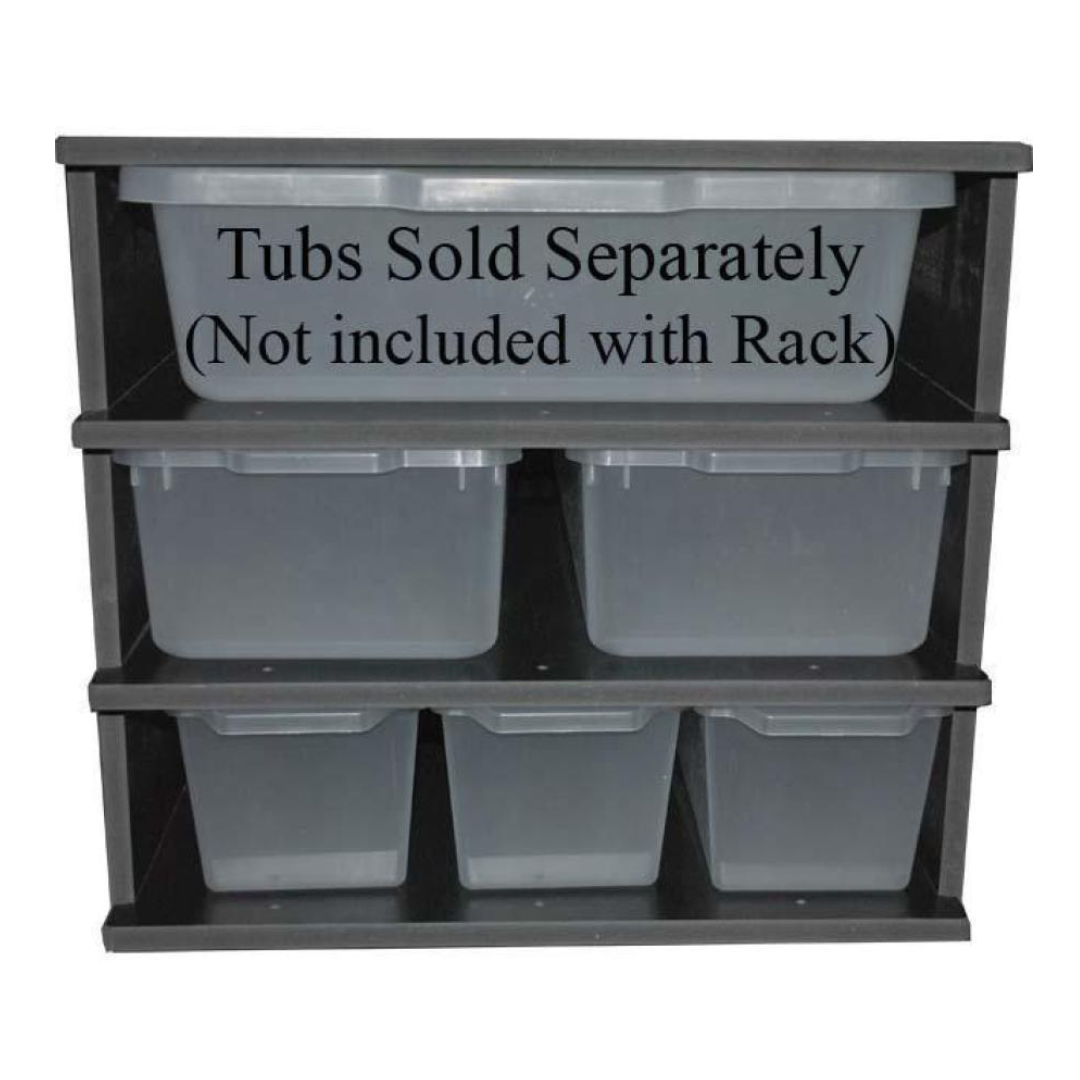 Gecko Pvc Racks VE-6 Reptile Rack PVC | Professional 6-Shelf Breeder System - ReptiChip LLC