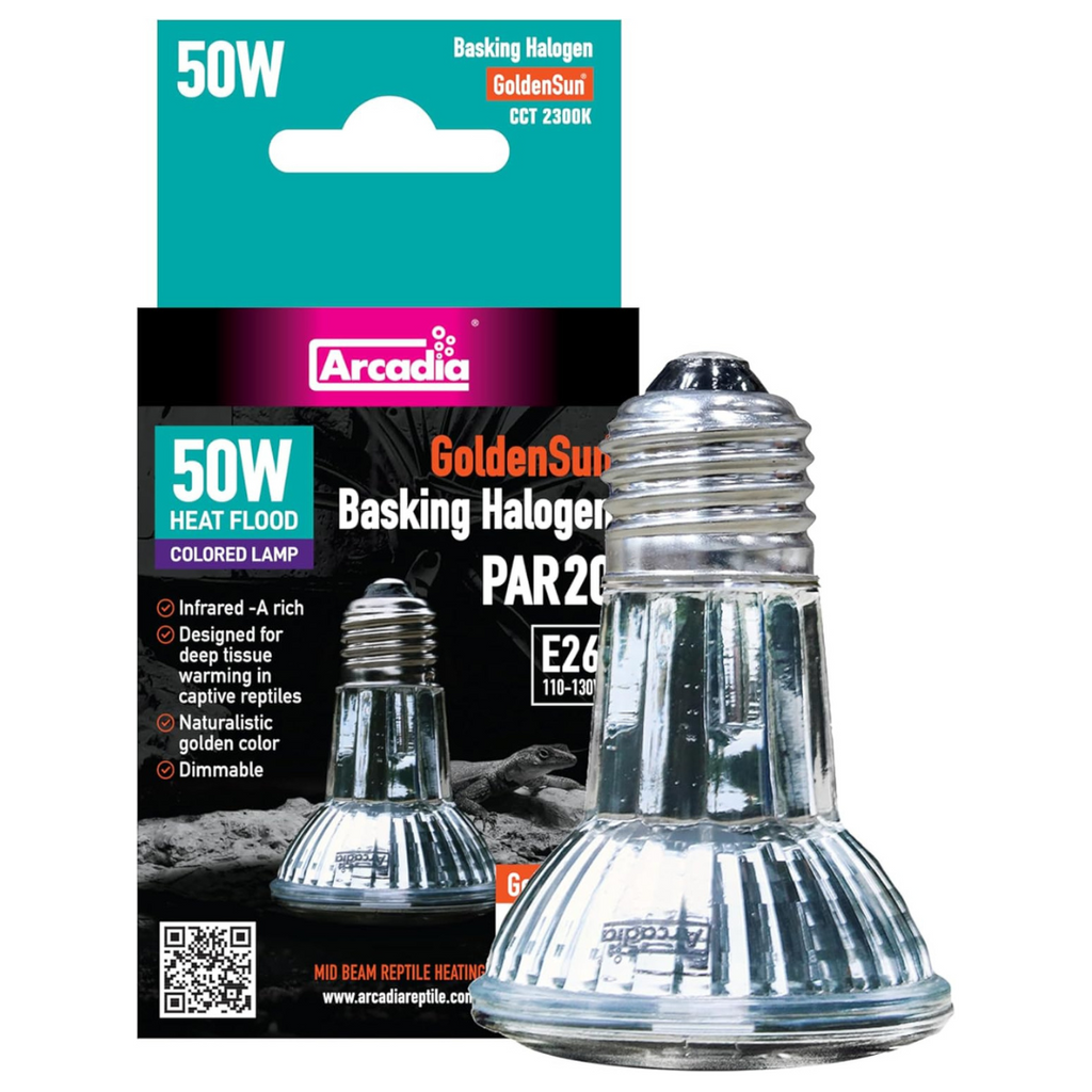 Arcadia GoldenSun Basking Halogen Heater – Premium Reptile Heat