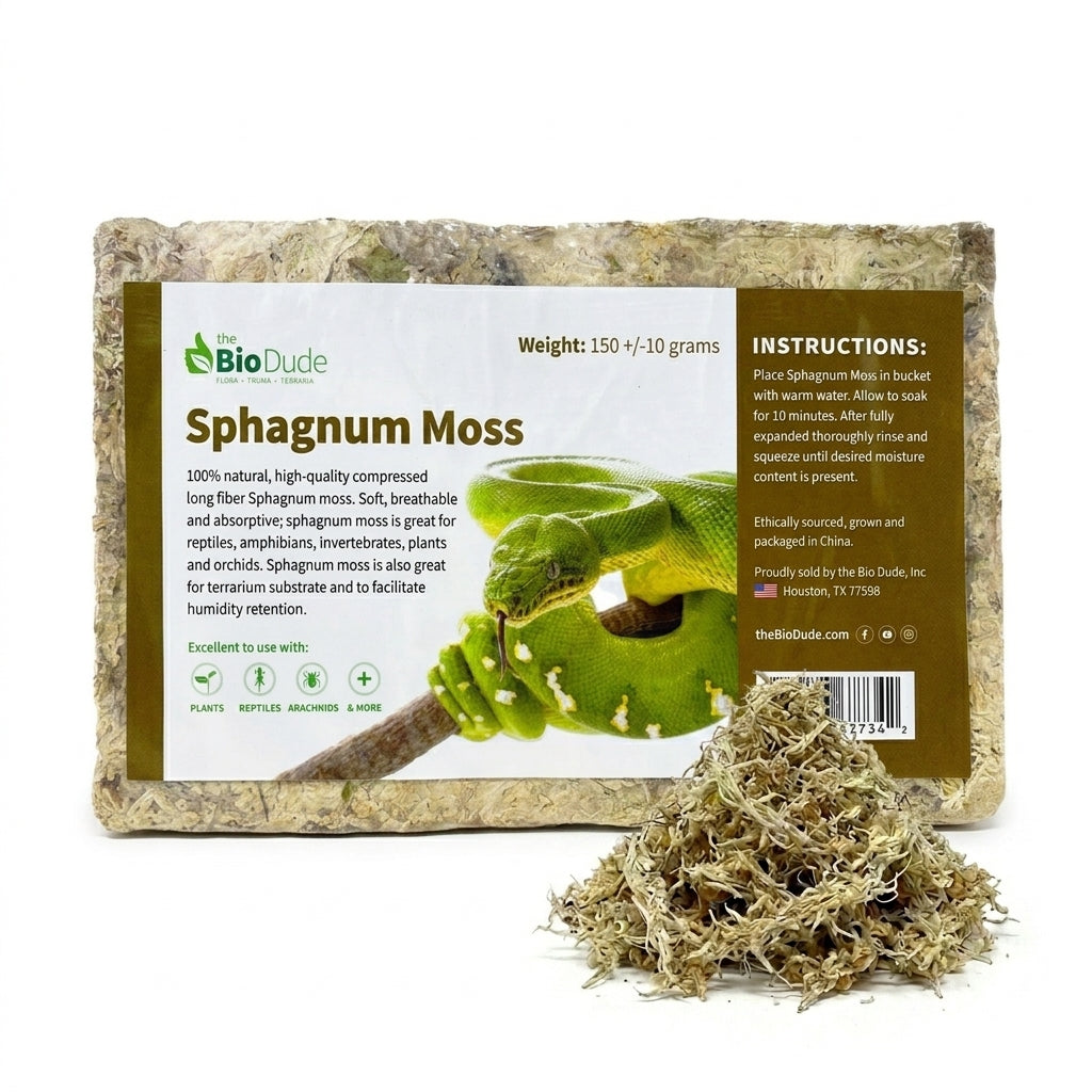 Compressed Sphagnum Moss Brick, 150 Grams