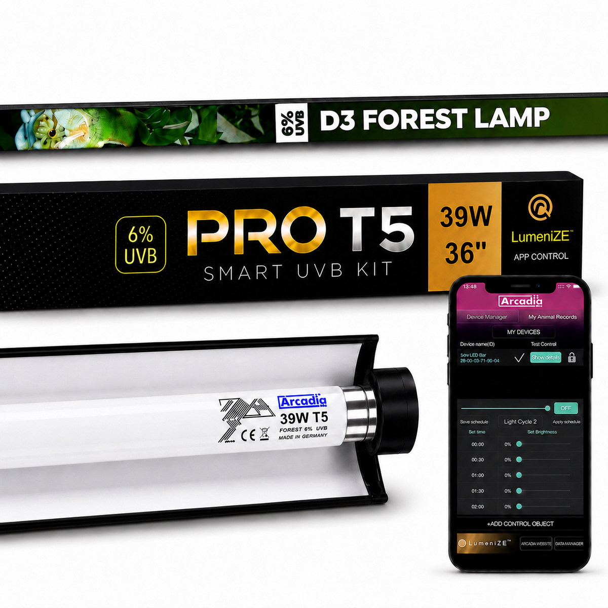 Arcadia 6% UVB D3 Forest Lighting