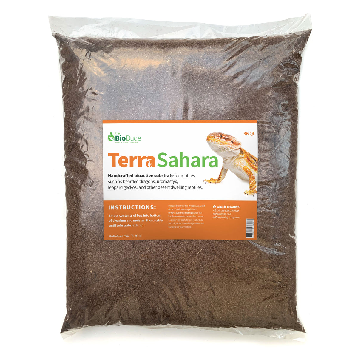 Terra Sahara 36 qt bag - Great for Bearded Dragons and Leopard Geckos