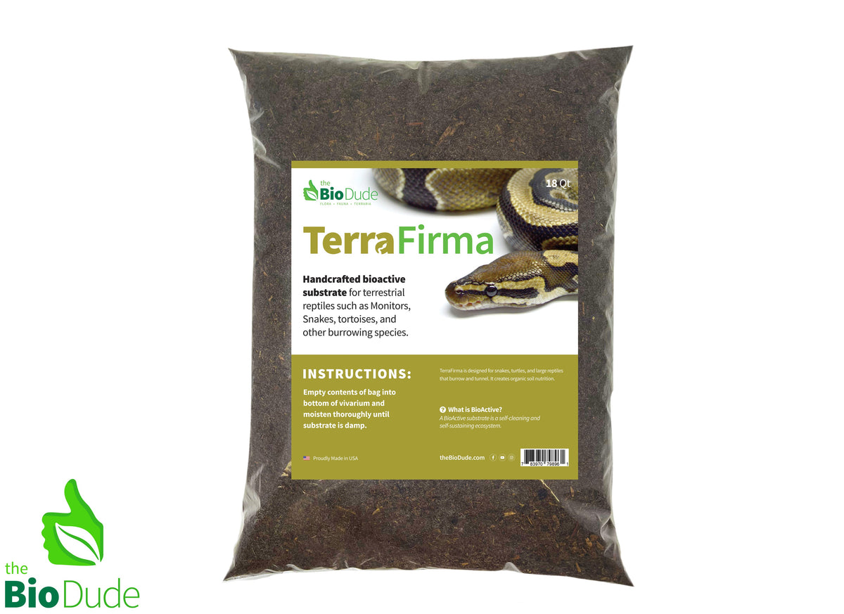 Terra Firma Bioactive Substrate 18 qt bag - Great for Ball Pythons and Blue Tongue Skinks