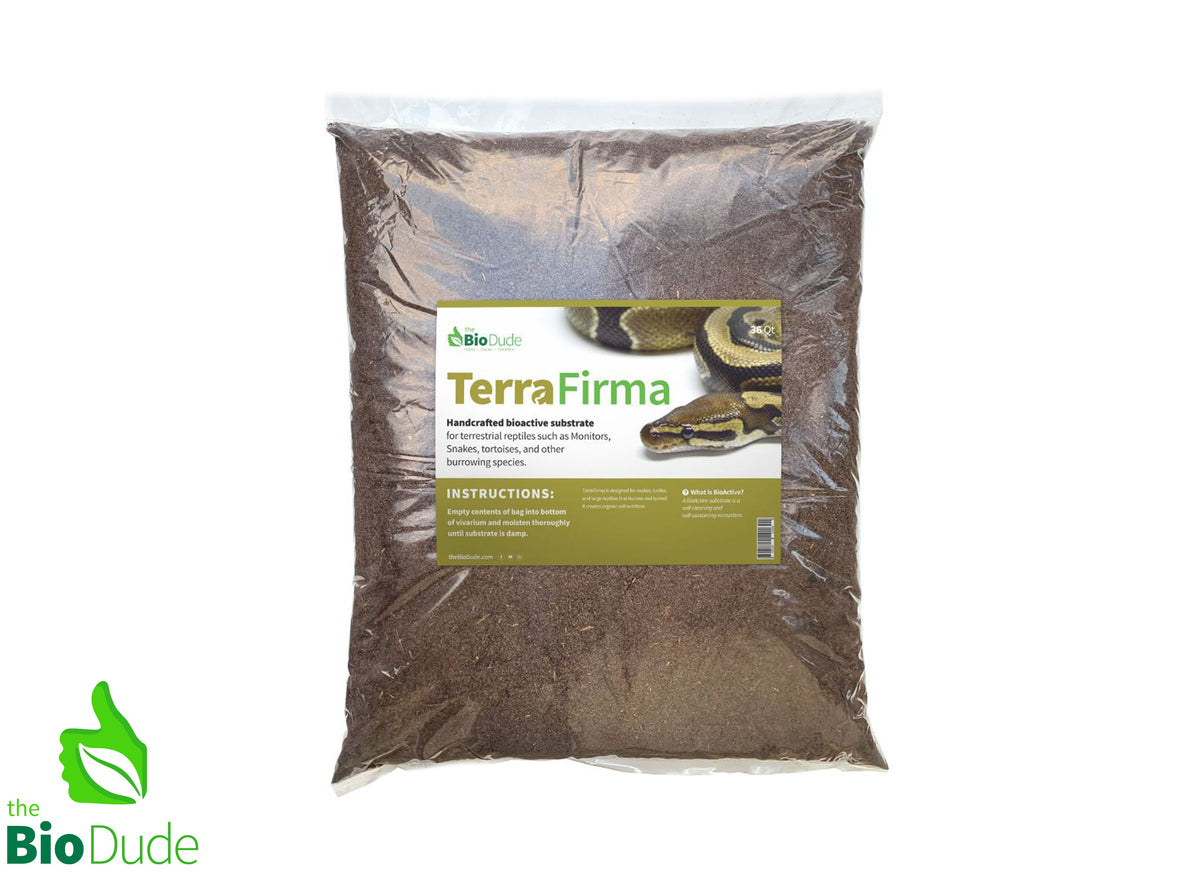 Terra Firma Bioactive Substrate 36 qt bag - Great for Ball Pythons and Blue Tongue Skinks